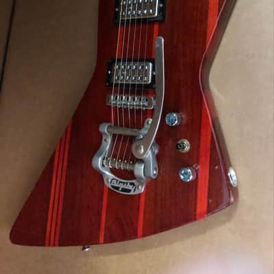 Custom Explorer-Type Electric Guitar LOADED - Gloss Red image 3