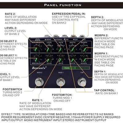 Demonfx DUAL MOD WORKSTATION Guitar Effect Pedal Numerous Options image 6
