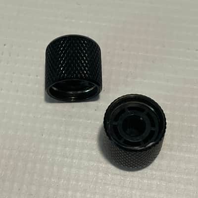 2000's Korean Era Ibanez S520EX S & RG Series Black Factory Metal Push On Style Knob Set image 2