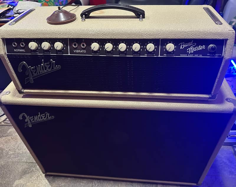 Fender Bandmaster 6G7-A 40-Watt 1x12" Piggyback Guitar Amp 1961 - Brown image 1