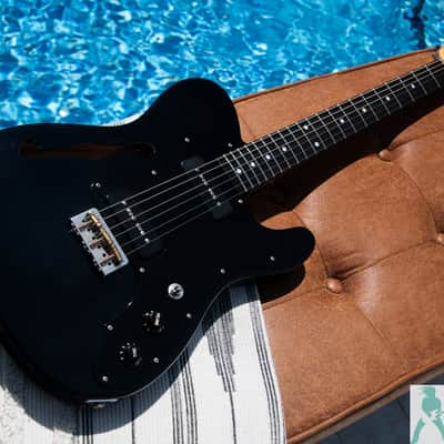 Fender Japan Parts Caster - Mojo Master - '72 Thinline Neck - w Premium Ash Body & Gibson P-90'sm - Pro Set Up w Perfect Frets/Action/Intonation! image 13