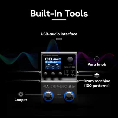 Valeton GP-50 Multi-Effects Processor | NAM & IR Loader with 100+ HD Effects image 6