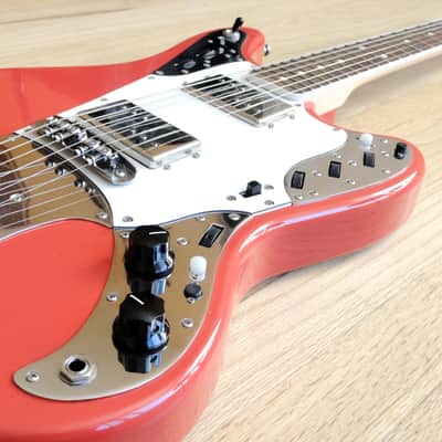 Bilt Relevator USA Made Custom Offset Electric Guitar Fiesta Red Mastery & ohsc image 9