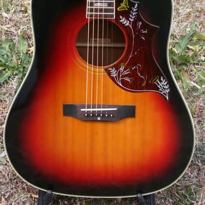 Early 1970’s Canda 202 Hummingbird Model MIJ by Fujigen Gakki+Old Flight Case, All New Frets image 2