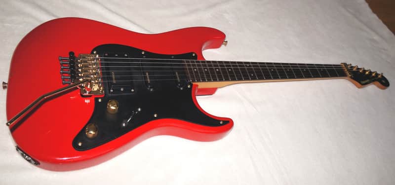 Fernandes Stratocaster / Strat FST-55 Red Floyd Rose The Function