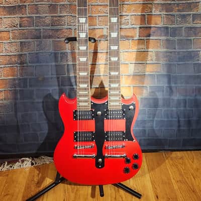 Cozart Double-Neck Guitar Cherry Red image 2