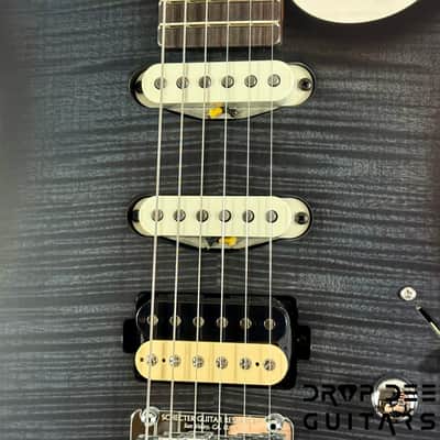 Schecter USA Custom Shop Sunset Custom-II HSS Electric Guitar w/ Case - Trans Black image 6