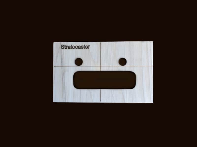 Stratocaster 2 point 2 piece Bridge Routing Template set image 1