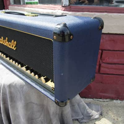 Marshall 1962-1992 30th 6100LE Anniversary BLUE 100 watt FULL Stack near Mint w/ original shipping image 10