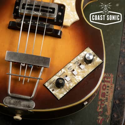 Vintage 1970 Hofner 500/1 Violin Bass Made in Germany Beatle Bass Nitro image 7