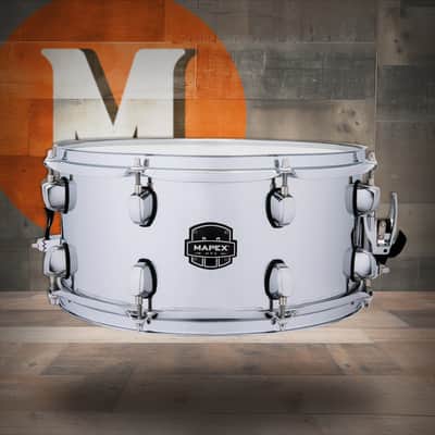 Mapex MPX 14x6.5 In. Steel Shell Snare Drum - Steel (MPNST4651CN) image 1
