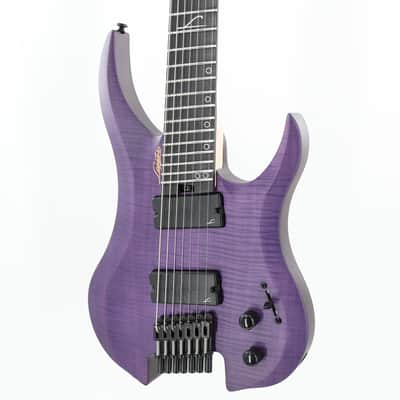 Legator Ghost G7FSS 7-String Headless Multiscale Guitar - Satin FM Purple image 3