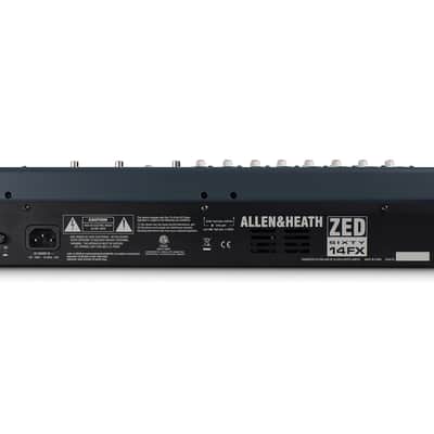 Allen & Heath ZED-60-14FX | 14-Channel Mixer with 60mm Faders. New with Full Warranty! image 2