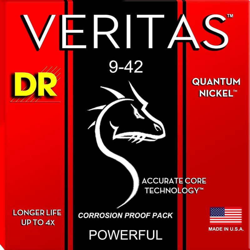 2010s DR VTE-9 Veritas Electric Guitar Strings - Light (9-42) ...