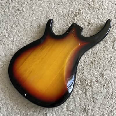 Sunburst Electric Bass Guitar Body image 3