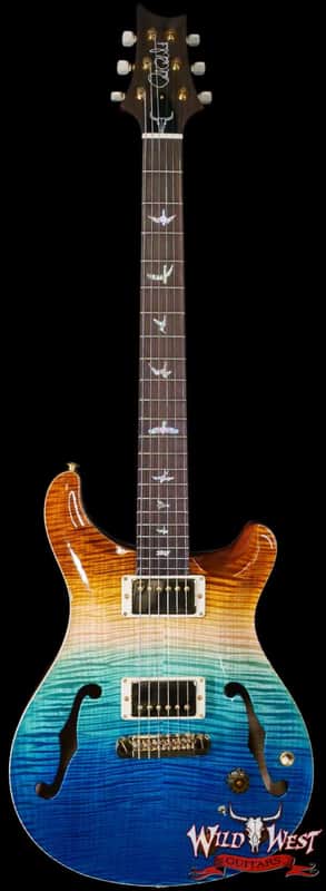 PRS Wild West Guitars 25th Anniversary Limited Run Wood Library Artist Package Hollowbody II Piezo Beach Fade (Private Stock Color) 5.50 LBS (US Only / No International Shipping) image 1