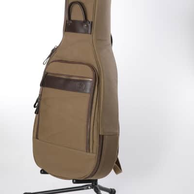 Guitar Satchel Khaki Parlor for small body acoustic or electric guitar case -  New image 3