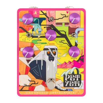 Cosmodio Instruments Pet Yeti Analog Distortion & Fuzz Pedal (Neon Nuclear Wasteland) image 1
