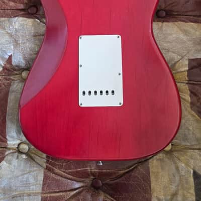 Fender Stratocaster Highway One USA LH Left Hand 2004 - Crimson Red Transparent Nitro Finish American Strat image 23