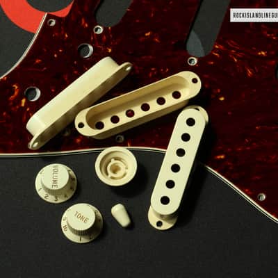 Fender Custom Shop Nitrate Celluloid '59/'63 Tortoise Shell Stratocaster Pickguard Set - Relic image 4