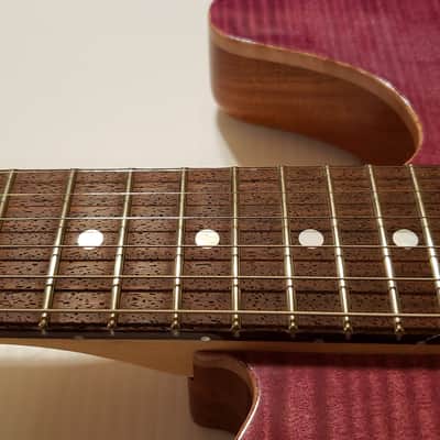 USACG USA made Custom Super Tele Maple/Mahogany 2020 Purple Nitro image 6