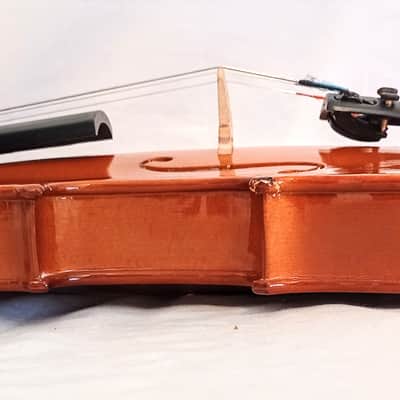 Unmarked 1/2 VIOLIN WITH BOW & CASE - Natural Gloss image 8