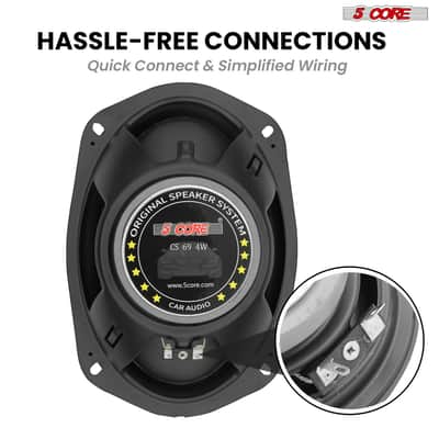 5Core 6x9 Car Speaker 800W Pair 4Ohm 4 Way Coaxial Speaker Audio w Super Tweeter Universal Fit image 7