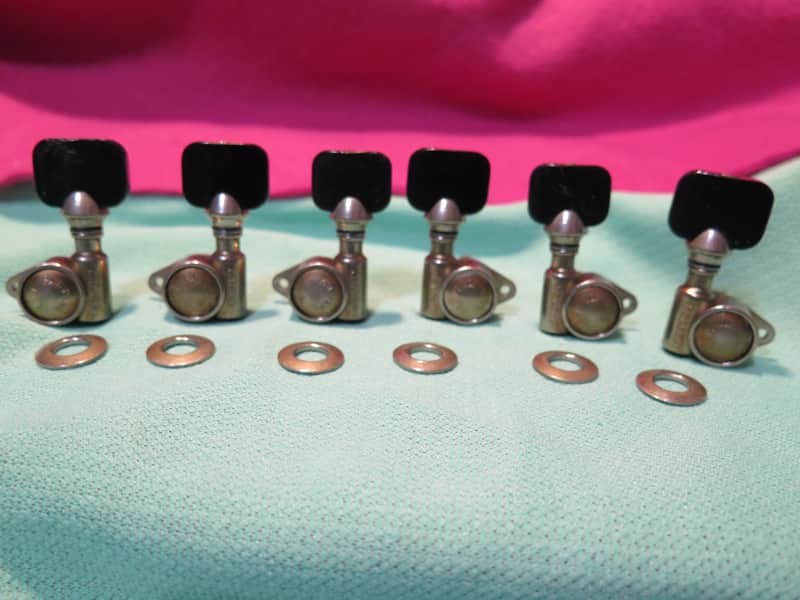 RARE vintage 1963 Grover Pat Pend nickel tuners for Gibson Les Paul es 335 175 sg flying v 330 image 1