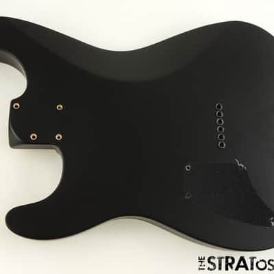 USA Fender JIM ROOT Stratocaster Mahogany HH Strat BODY Flat Black image 3
