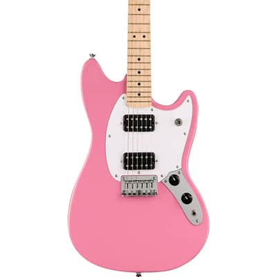 Squier by Fender Sonic Mustang Electric Guitar, Flash Pink image 5
