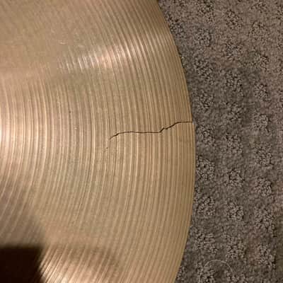 Zildjian A Series 18 Medium and 18 Medium Thin Crashes cracked 80s image 10
