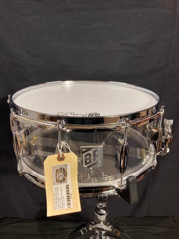 David Frangioni Collection, Trick Drums USA -Clear Acrylic 5.5x14" Buddy Rich Prototype 100th Anniversary Snare Drum image 1