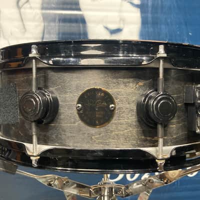DW Terry Bozzio's 5x13" Collector's Craviotto Solid Shell Snare Drum 1998-Transparent Black Satin Oil image 16