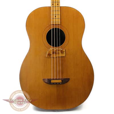 Vintage 1972 Ernie Ball Earthwood Acoustic Bass Guitar Natural Finish image 1