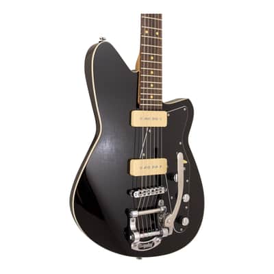 Reverend Jetstream 290 Bigsby Electric Guitar, Midnight Black image 3
