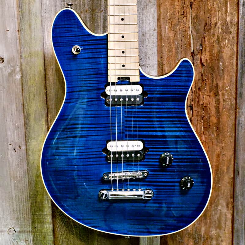 Peavey EVH Wolfgang Standard Hardtail 2000 - Blue Flametop | Reverb