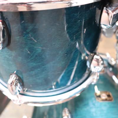 Gretsch Catalina Birch 4pc Drum Kit Set 22/14/12/10" Caribbean Blue image 12