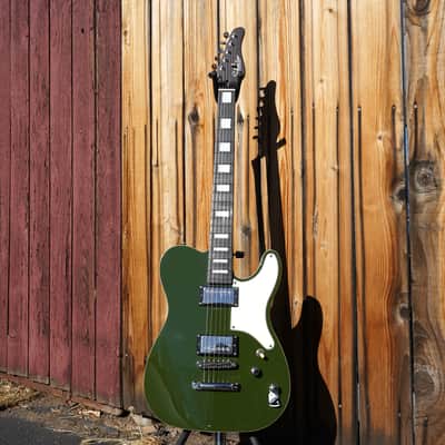 Schecter DIAMOND SERIES Jack Fowler PT Drab Green 6-String Electric Guitar image 2