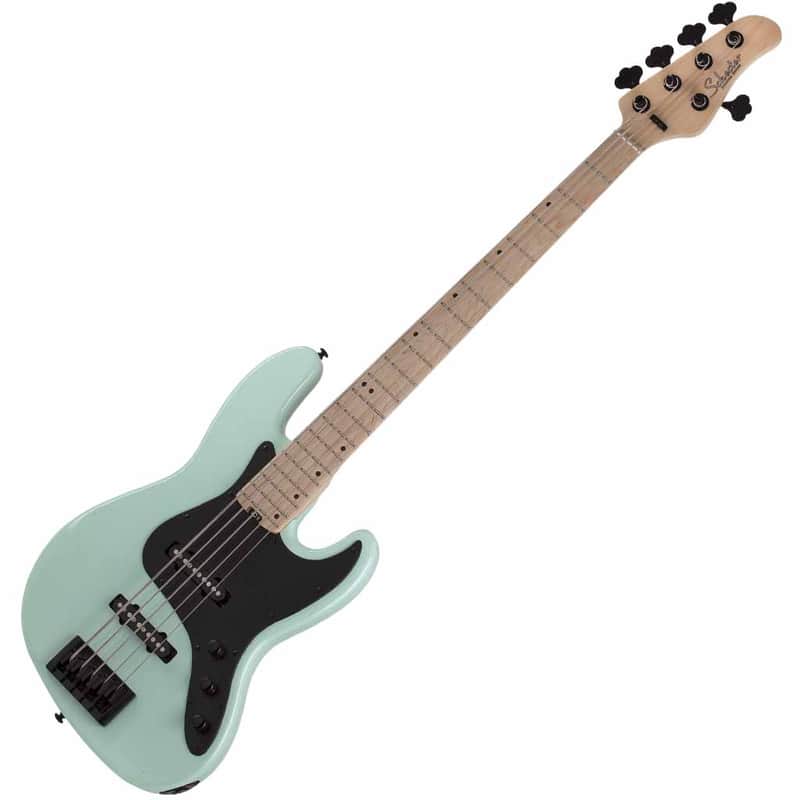 Schecter J-5 5 String Bass Guitar - Sea Foam Green image 1