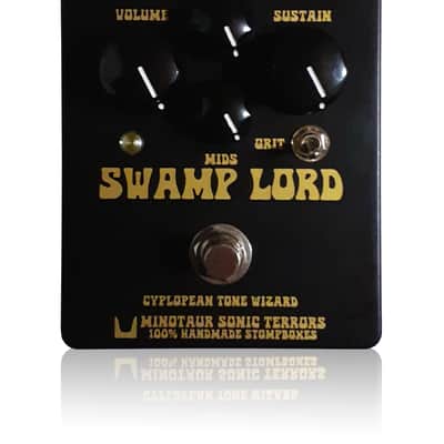 Minotaur Sonic Terrors Swamp Lord Fuzz/Distortion - 120mm X 95mm version 2020 Black / Gold image 1