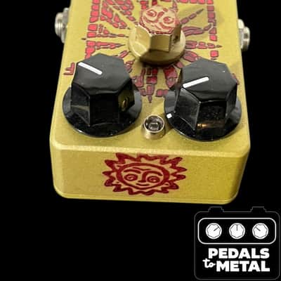 Analogman Sun Face GE Germanium Fuzz with Sun Dial Knob 2015 - 2021 - Gold X16798 image 4