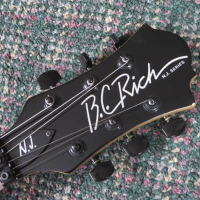 1994 B.C. Rich N.J. Series Mockingbird Blue Flame! w/BC Rich hardshell case image 7