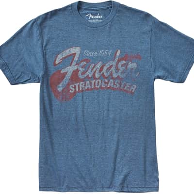 Genuine Fender since 1954 Strat T-Shirt, Blue, XXL (2XL) 910-1290-887 image 4