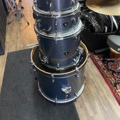 Tama Superstar Classic 10”, 14”, 16”, 22” - Sea Blue Sparkle Upgraded Heads image 1