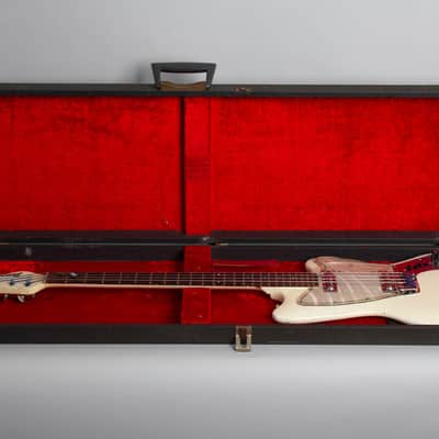 Danelectro  Dane D2B4 Owned by Jeff Tweedy of Wilco Solid Body Electric Bass Guitar (1967), ser. #2017, original black hard shell case. image 10