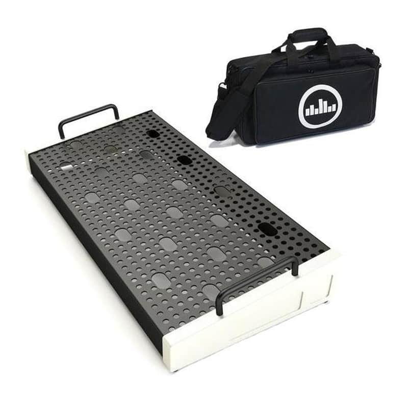 Temple Audio Design Solo 18 (18" x 8.5") Pedalboard w/Soft Case Vintage White image 1