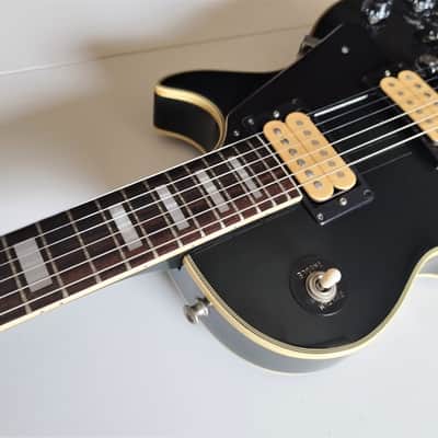 Vintage 70s Fresher Les Paul Custom Black (Made in Japan) - Original Gotoh PAFs image 7