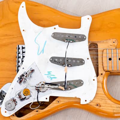 1974 Fender Stratocaster Vintage Electric Guitar Natural w/ Case image 19