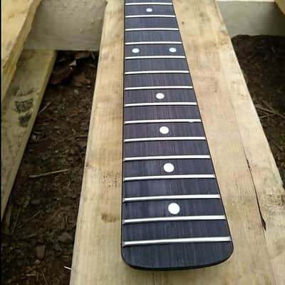 22 SS MODERN BLACK ST GUITAR NECK REPLACEMENT DIY FITS OEM image 7