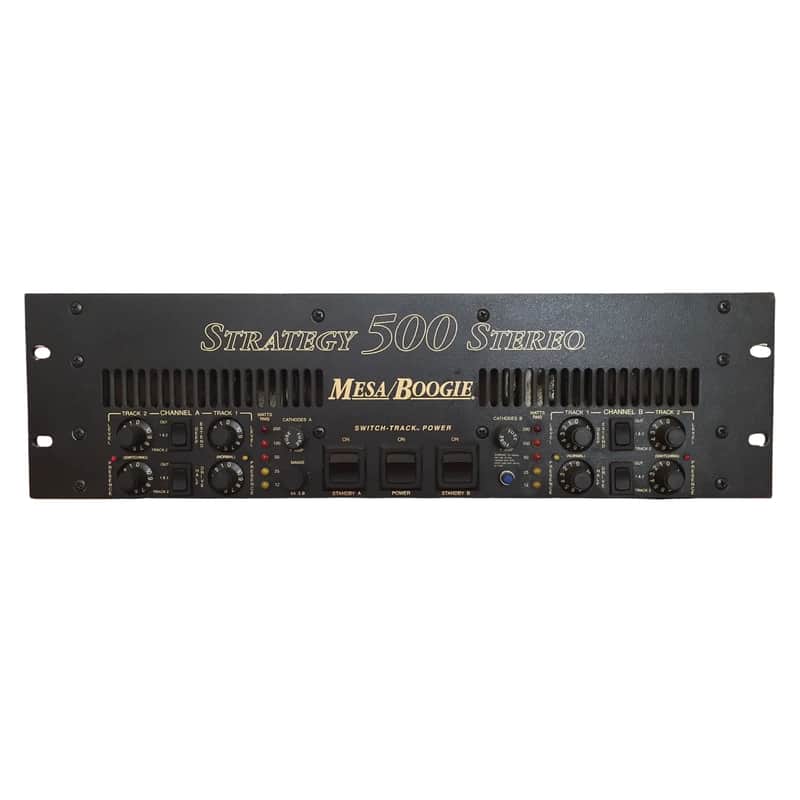 Mesa/Boogie STRATEGY 500 STEREO パワーアンプ Mesa Boogie Strategy 500 2-Channel 200-Watt Power Amplifier | Reverb